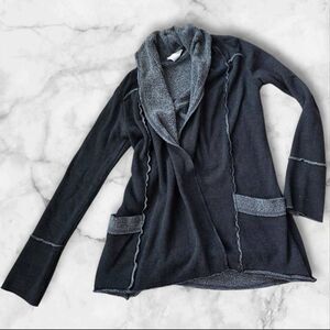 Hard Tail XS Black & Gray Sweater Wrap